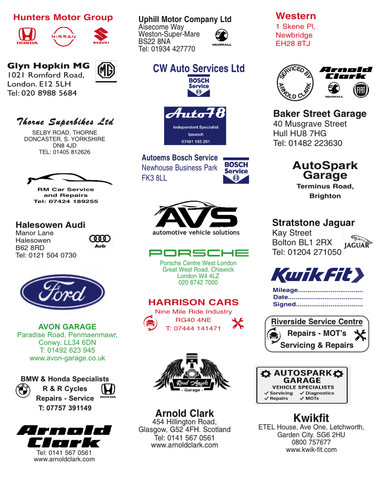 Service book self - service, self-inking