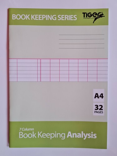 Accounts book keeping - a4,