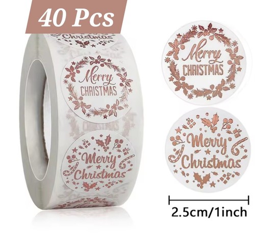 40x merry christmas stickers - christmas,