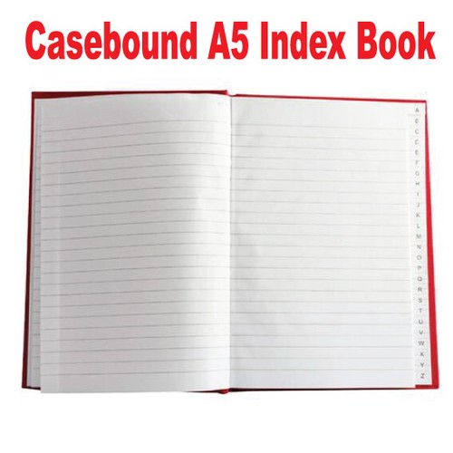 Indexed hard back - a-z,